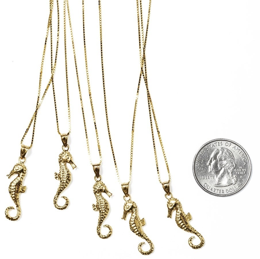 Seahorse Gold Pendant
